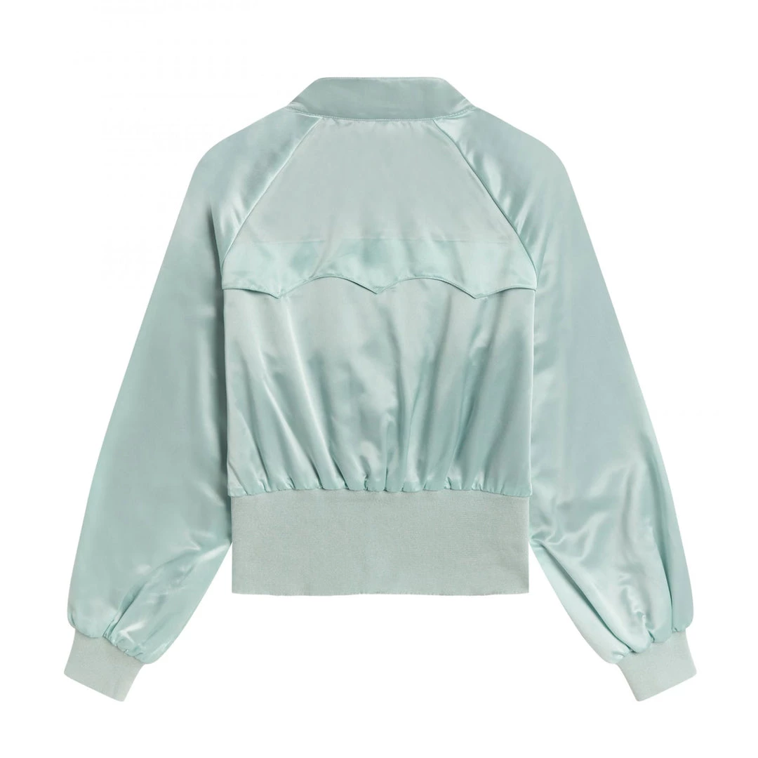 What's New FRED PERRY SATIN HARRINGTON JACKET STARLIGHT