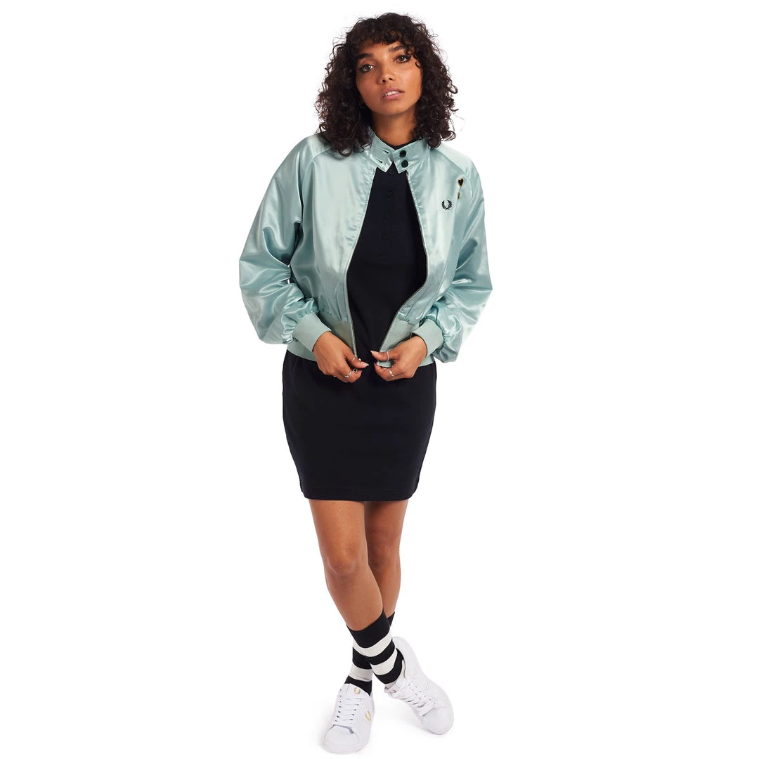 What's New FRED PERRY SATIN HARRINGTON JACKET STARLIGHT