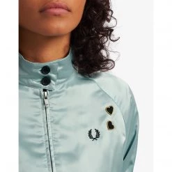 What's New FRED PERRY SATIN HARRINGTON JACKET STARLIGHT