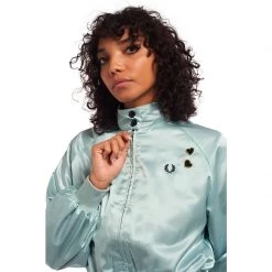 What's New FRED PERRY SATIN HARRINGTON JACKET STARLIGHT
