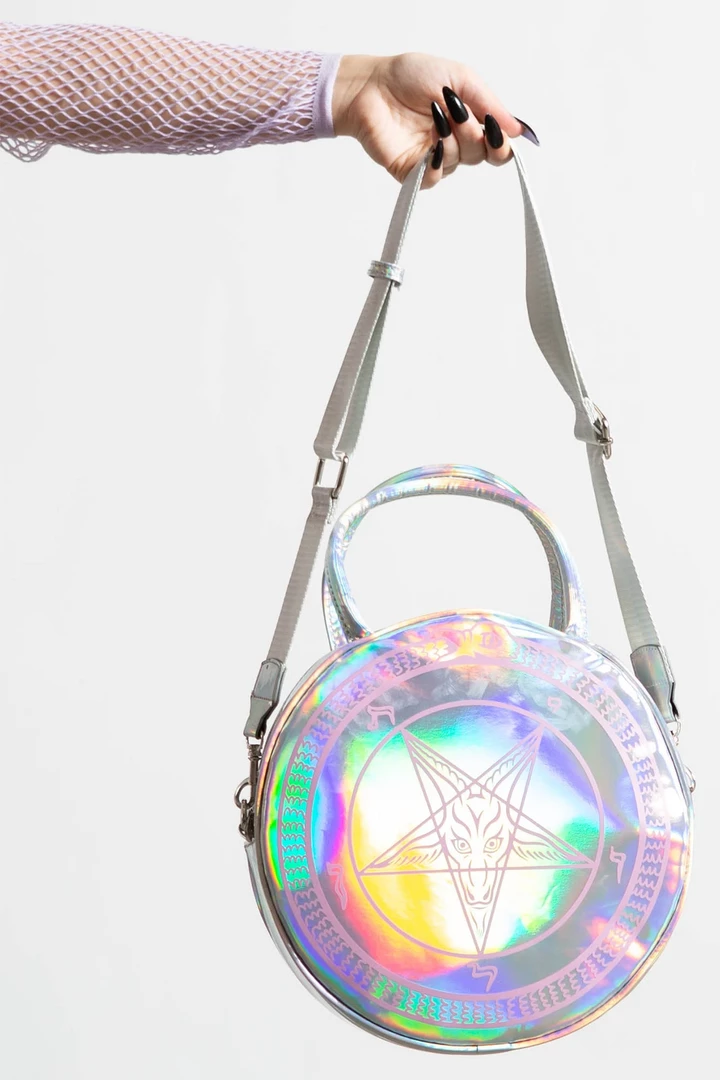 Accessories KILLSTAR BABY BAPHOMET HOLOGRAPHIC HANDBAG SILVER