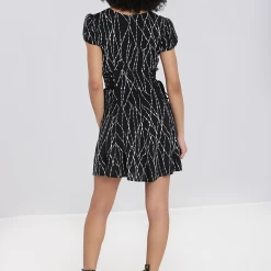 HELL BUNNY BARBED WIRE MINI DRESS