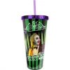None BEETLEJUICE STRIPES FOIL CUP WITH STRAW Homewares