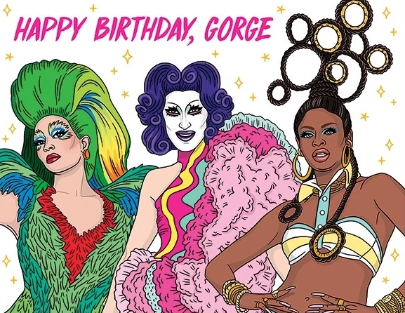 None HAPPY BIRTHDAY, GORGE GREETING CARD