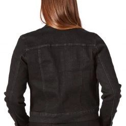 SOURPUSS ESSENTIAL STRETCH DENIM JACKET BLACK