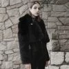 PunkRave Apparel PUNK RAVE FAUX FUR SHORT COAT