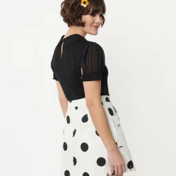 SMAK PARLOUR BLACK KNIT TOP W/ CHIFFON CONTRAST