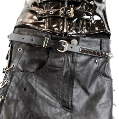 Funk Plus SINGLE ROW BLACK PYRAMID STUD BELT Shop Sour+Plus