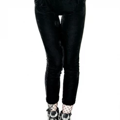 RESTYLE BLACK VELVET PANTS Shop Sour+Plus