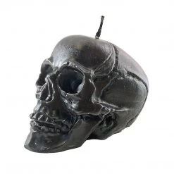 SOURPUSS ANATOMICAL SKULL CANDLE BLACK