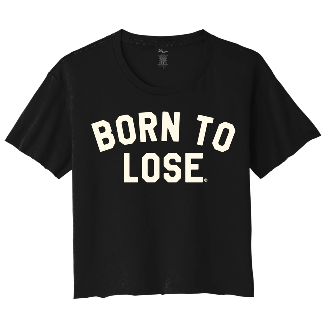 Shop Sour+Plus LUCKY 13 BORN TO LOSE CROP TEE