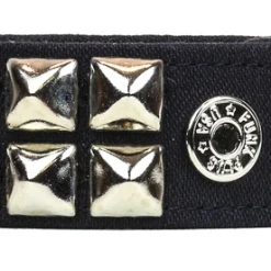 None CANVAS 2 ROW PYRAMID BRACELET Back In Stock