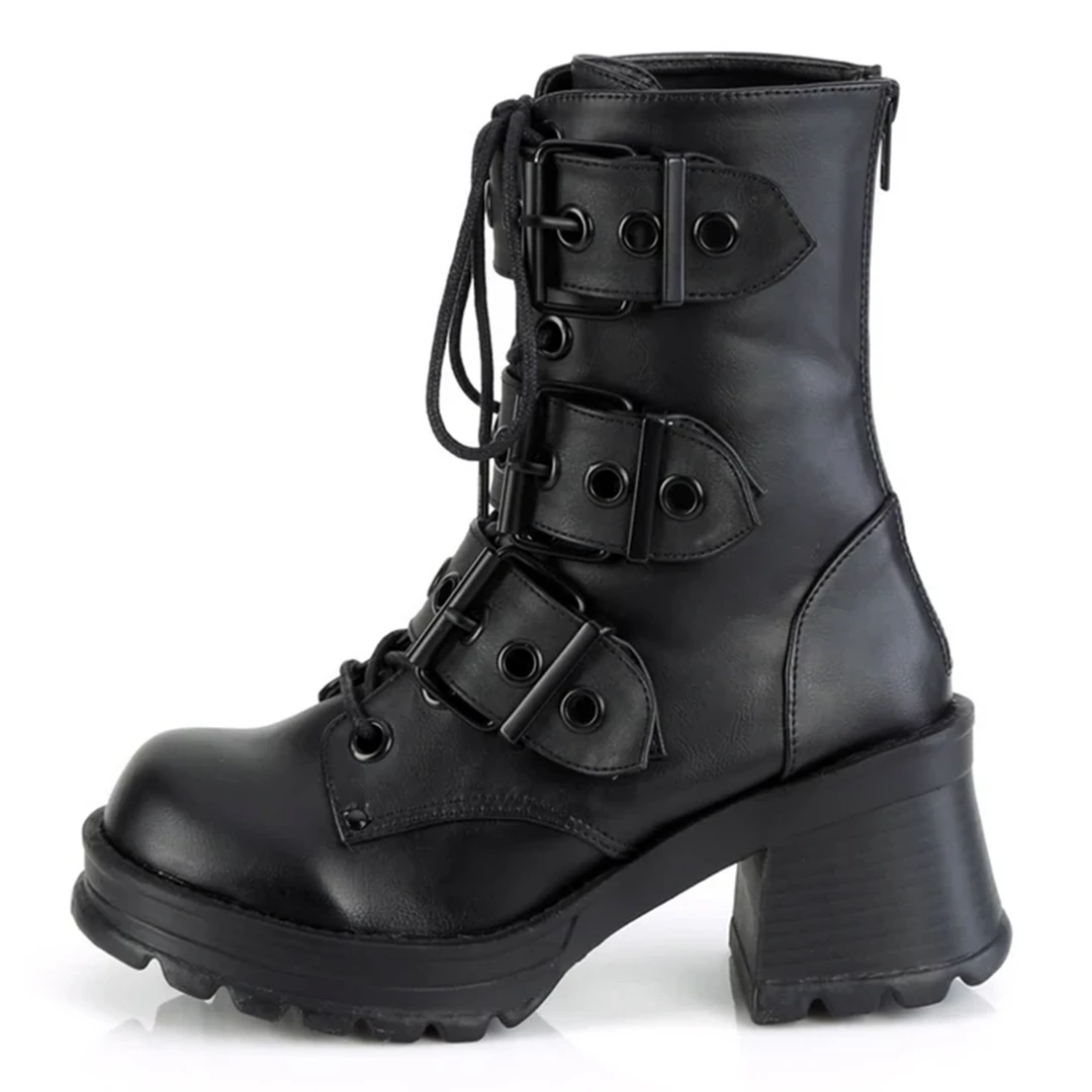 Footwear DEMONIA BRATTY LACE UP ANKLE BOOTS