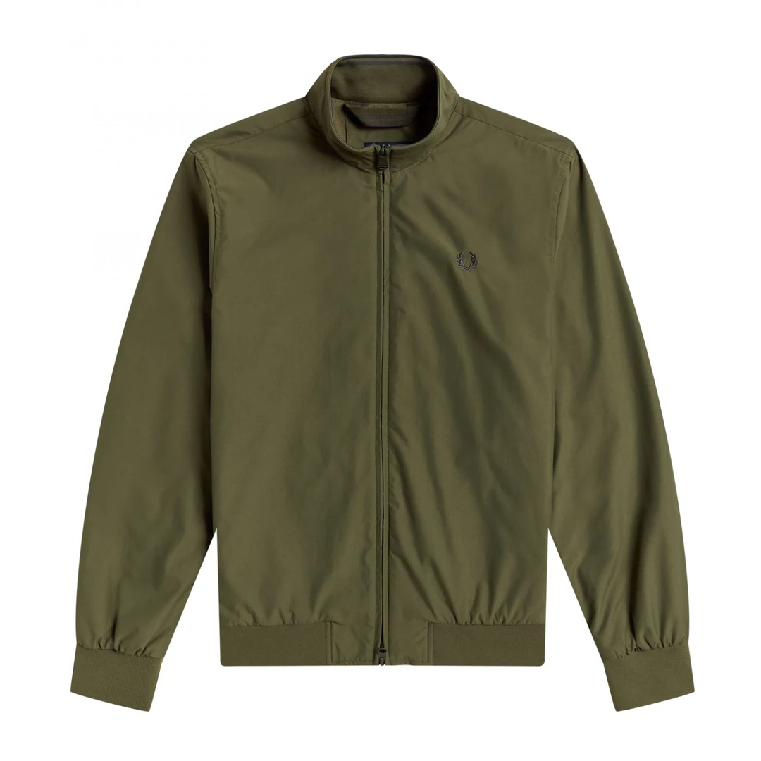 What's New FRED PERRY BRENTHAM JACKET MILITARY GREEN