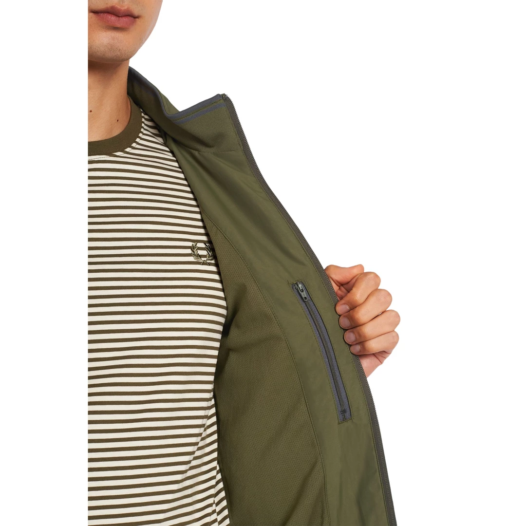 What's New FRED PERRY BRENTHAM JACKET MILITARY GREEN