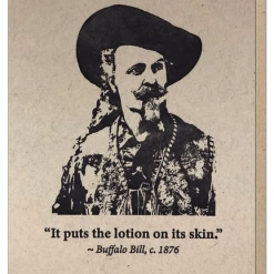 None GUTTERSNIPE PRESS BUFFALO BILL GREETING CARD Lifestyle