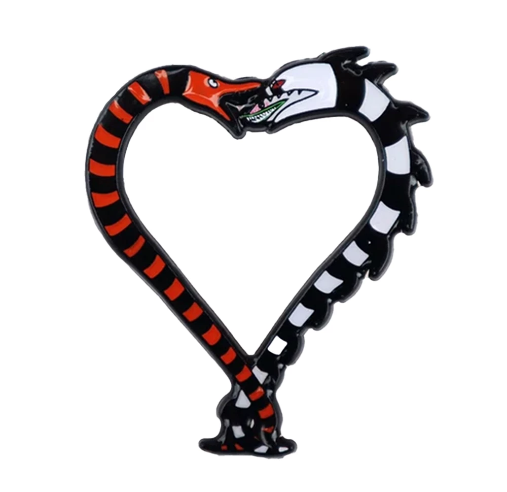 LIVELY GHOSTS BURTON LOVERS ENAMEL PIN Accessories