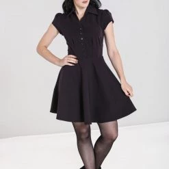 HELL BUNNY CARLIE MINI DRESS PURPLE