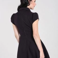 HELL BUNNY CARLIE MINI DRESS PURPLE