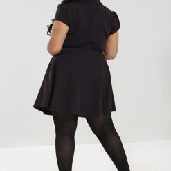 HELL BUNNY CARLIE MINI DRESS PURPLE