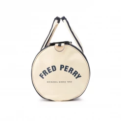 FRED PERRY CLASSIC BARREL BAG NAVY/ECRU Accessories