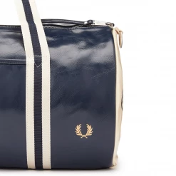 FRED PERRY CLASSIC BARREL BAG NAVY/ECRU Accessories