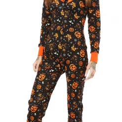 Shop Sour+Plus SOURPUSS CLASSIC HALLOWEEN ONE PIECE PAJAMAS