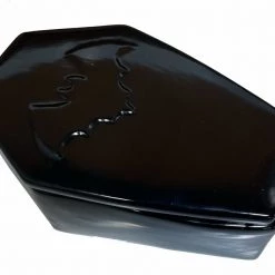 SOURPUSS COFFIN STASH BOX BLACK Haunted Homewares