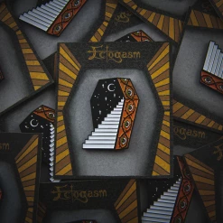 ECTOGASM COFFIN STAIRS ENAMEL PIN