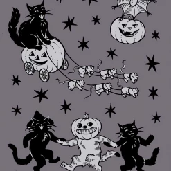 Homewares CAT COVEN DANCING FRIENDS PRINT