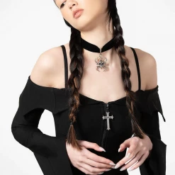 KILLSTAR DEMELZA BARDOT ZIP DRESS Shop Sour+Plus