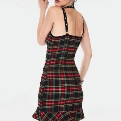 JAWBREAKER DISGRACED TARTAN MINI DRESS