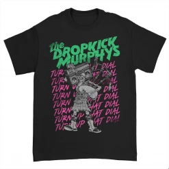 Graphic Tees DROPKICK MURPHYS TURN UP THAT DIAL SKELLY PIPER T SHIRT I'm With The Band