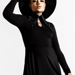 KILLSTAR ELISSABAT COLLAR DRESS Shop Sour+Plus