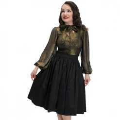 Bettie Page Clothing Shop Sour+Plus BETTIE PAGE ELLIE SKIRT BLACK