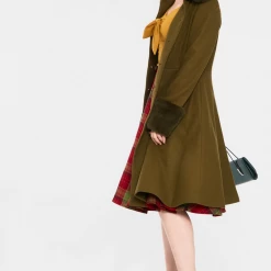 VOODOO VIXEN ERIN FAUX FUR TRIM COAT OLIVE Shop Sour+Plus