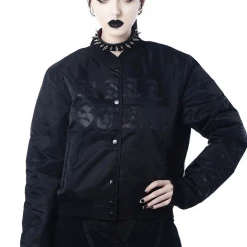 Shop Sour+Plus KILLSTAR FEARLESS VARSITY JACKET