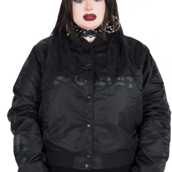 Shop Sour+Plus KILLSTAR FEARLESS VARSITY JACKET