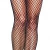None FISHNETS WITH VELVET CAGE STRAP LACE PANTY