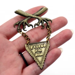 Accessories PSYCHIC CIRCLE ODDITIES FRIEND OF THE DEAD MEDAL PIN
