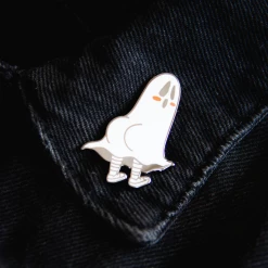 ECTOGASM BOOTY GHOST ENAMEL PIN What's New