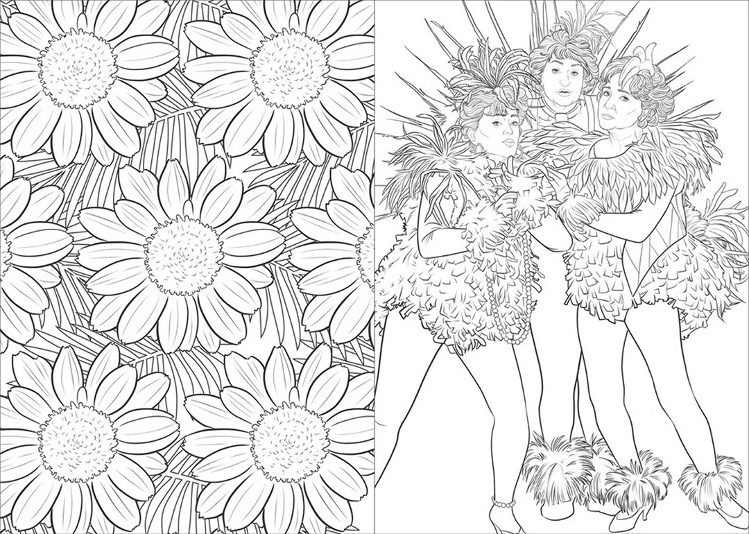 None THE ART OF COLORING: THE GOLDEN GIRLS COLORING BOOK Lifestyle