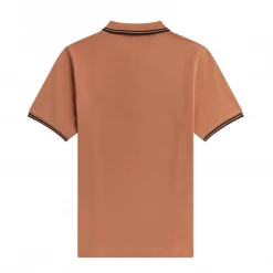 FRED PERRY GIRLS TWIN TIPPED POLO COURT CLAY/BLACK Shop Sour+Plus
