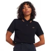 Shop Sour+Plus FRED PERRY GIRLS TWIN TIPPED POLO NAVY/COURT CLAY