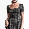 KILLSTAR GRAVE REBELLION DRESS ASH TARTAN Shop Sour+Plus