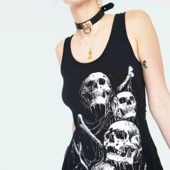 JAWBREAKER GRAVEYARD SKULLS MESH-BACK TANK TOP Apparel