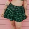 What's New SOURPUSS GREEN ZEBRA SWIM SKIRT