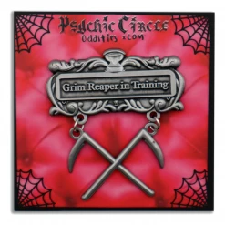 Accessories PSYCHIC CIRCLE ODDITIES GRIM REAPER IN TRAINING MEDAL PIN