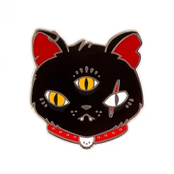 Accessories LUXCUPS CREATIVE GRITTY KITTY ENAMEL PIN