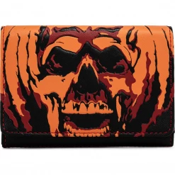 LOUNGEFLY HALLOWEEN II MICHAEL MYERS PUMPKIN TRIFOLD WALLET